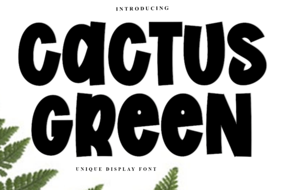 Cactus Green Font - Featured Image