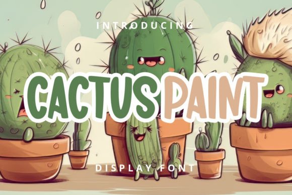 Cactus Paint Font - Featured Image