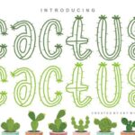 Cactus Plants Font - Featured Image