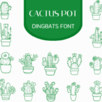 Cactus Pot Font - Featured Image