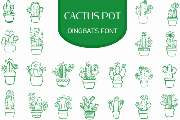 Cactus Pot Font - Featured Image
