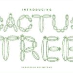 Cactus Tree Font - Featured Image