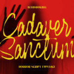 Cadaver Sanctum Script Font - Featured Image