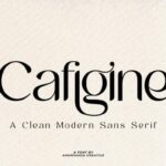 Cafigine Font - Featured Image
