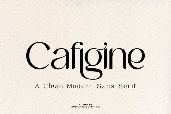 Cafigine Font - Featured Image