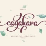 Cagakara Font - Featured Image