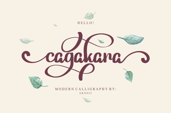 Cagakara Font - Featured Image