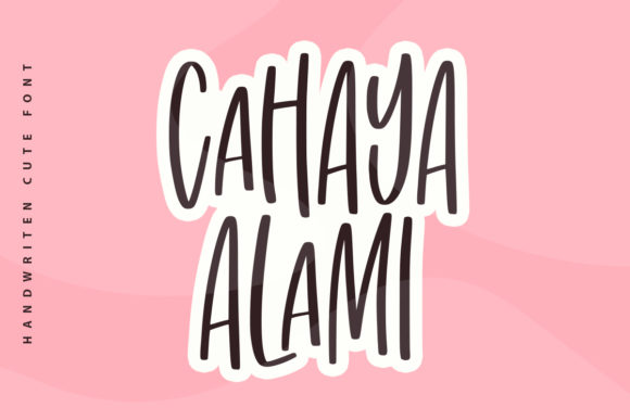 Cahaya Alami Font - Featured Image