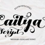 Caitya Script Font - Featured Image