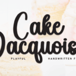 Cake Dacquoise Font - Featured Image