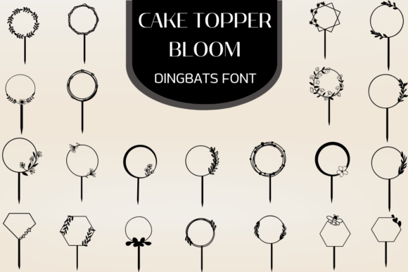 Cake Topper Bloom Font - Featured Image