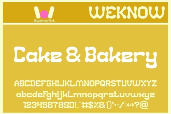Cake and Bakery Font - Featured Image