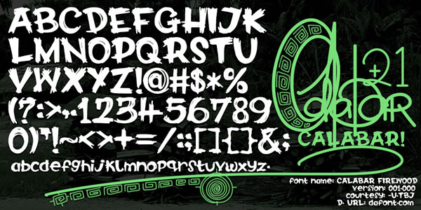 Calabar Firewood Font - Featured Image