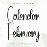 Calendar February Font - Featured Image