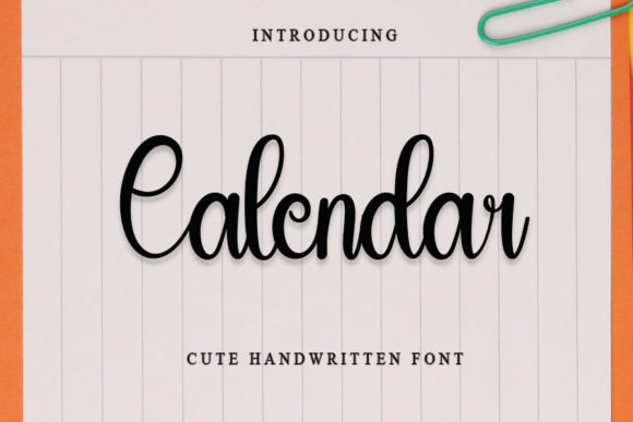 Calendar Font - Featured Image
