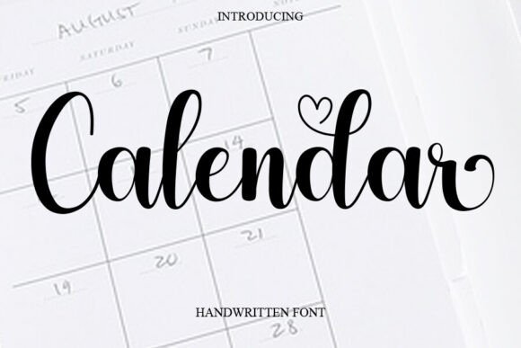 Calendar Font - Featured Image