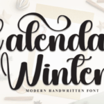 Calendar Winter Font - Featured Image