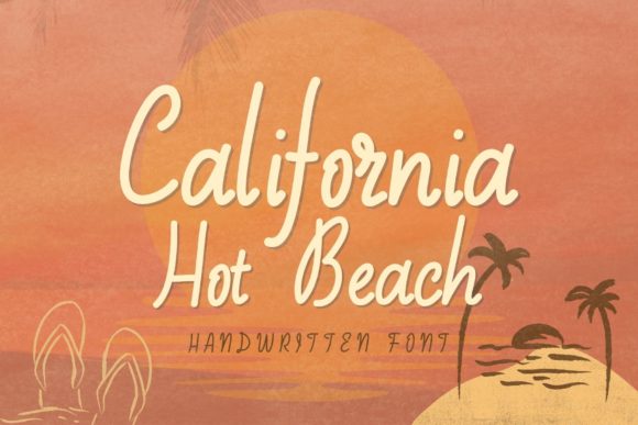 California Hot Beach Font - Featured Image