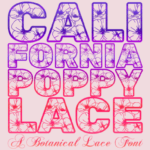 California Poppy Lace Font - Featured Image