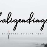 Caligendings Font - Featured Image
