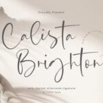 Calista Brighton Font - Featured Image