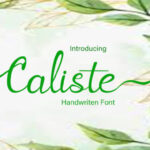 Caliste Font - Featured Image