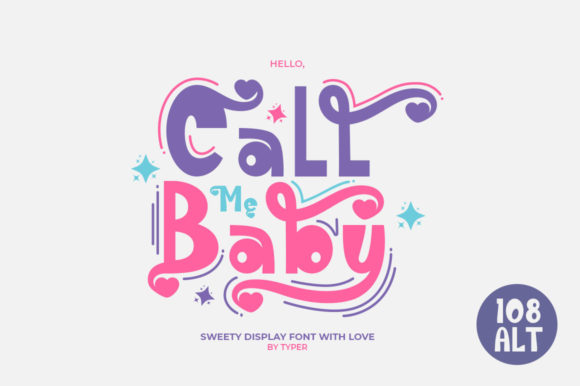 Call Me Baby Font - Featured Image