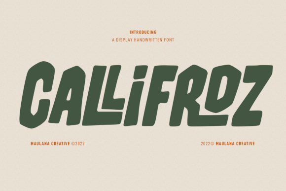 Callifroz Font - Featured Image
