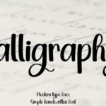 Calligraphy Font - Featured Image