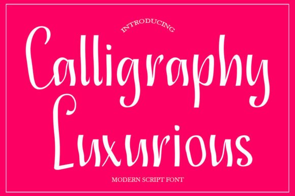 Calligraphy Luxurious Font - Featured Image