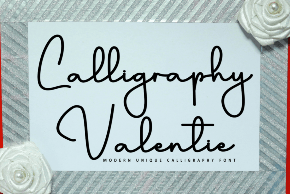 Calligraphy Valentie Font - Featured Image