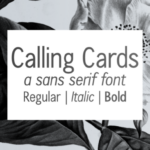 Calling Cards Font - Featured Image