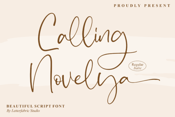 Calling Novelya Font - Featured Image
