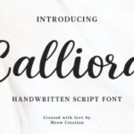 Calliora Font - Featured Image