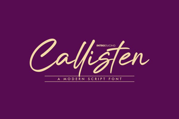 Callisten Font - Featured Image