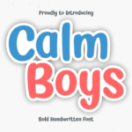 Calm Boys Font - Featured Image