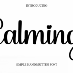 Calming Font - Featured Image