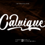 Calvique Font - Featured Image