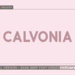 Calvonia Font - Featured Image