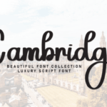 Cambridge Font - Featured Image