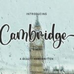 Cambridge Font - Featured Image