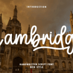 Cambridge Font - Featured Image