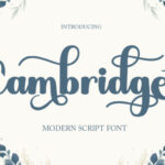 Cambridge Font - Featured Image