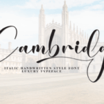 Cambridge Font - Featured Image