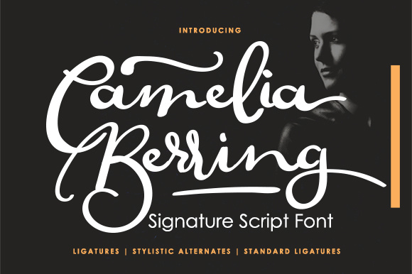 Camelia Berring Script Font - Featured Image