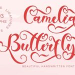 Camelia Butterfly Font - Featured Image
