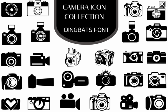 Camera Icon Collection Font - Featured Image