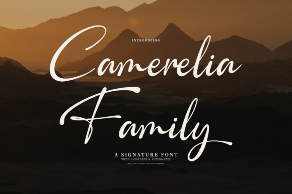 Camerelia Family Font - Featured Image