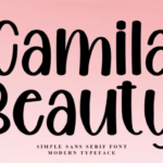Camila Beauty Font - Featured Image