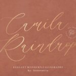 Camila Raindrop Font - Featured Image